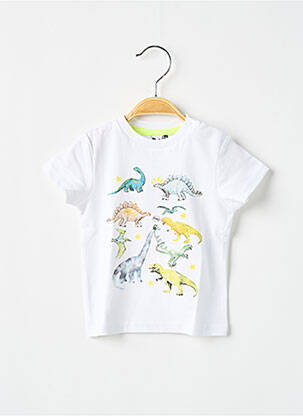 T-shirt stretch manches courtes blanc 3 POMMES garçon