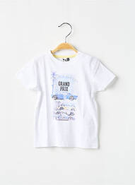 T-shirt coupe cintrée manches courtes blanc 3 POMMES garcon