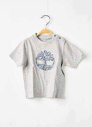 T-shirt coupe cintrée manches courtes gris TIMBERLAND fille