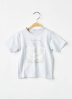 T-shirt fermeture pressionnée manches courtes gris TIMBERLAND garçon
