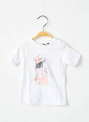 T-shirt blanc 3 POMMES pour fille seconde vue