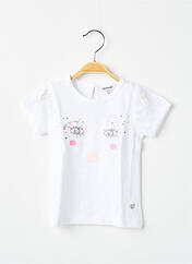 T-shirt blanc 3 POMMES pour fille seconde vue