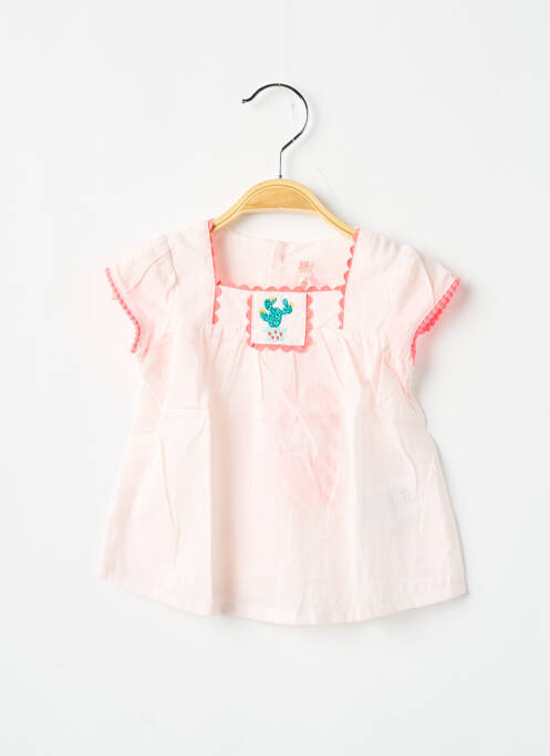 Blouse manches courtes manches courtes rose BILLIEBLUSH fille