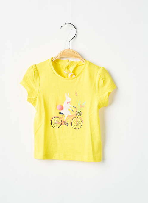 T-shirt coupe cintrée manches courtes jaune BILLIEBLUSH fille