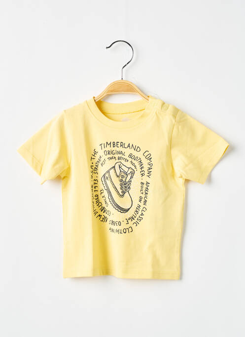 T-shirt stretch manches courtes jaune TIMBERLAND garcon