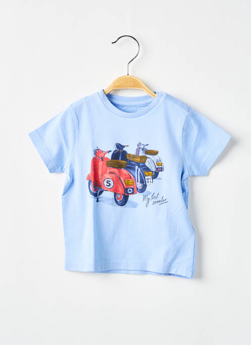 T-shirt stretch manches courtes bleu MAYORAL garcon