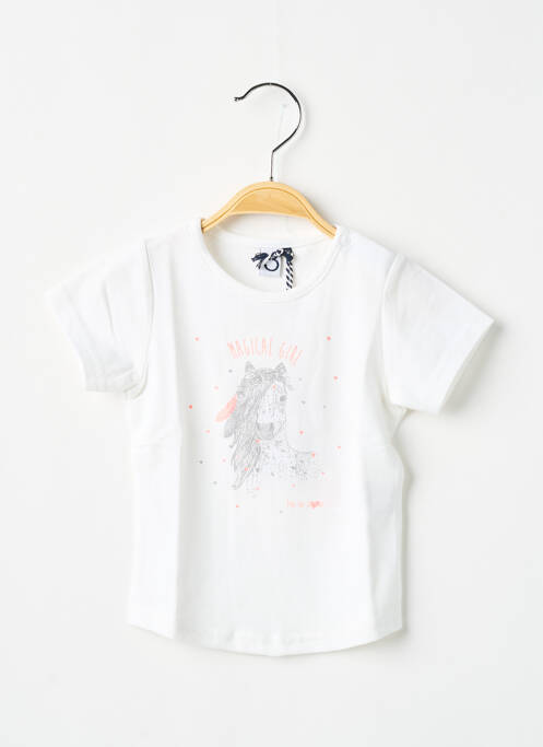 T-shirt blanc 3 POMMES pour fille