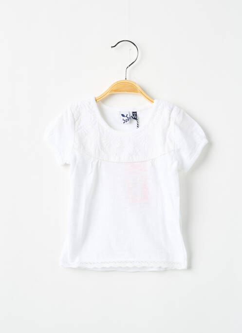 T-shirt blanc 3 POMMES pour fille