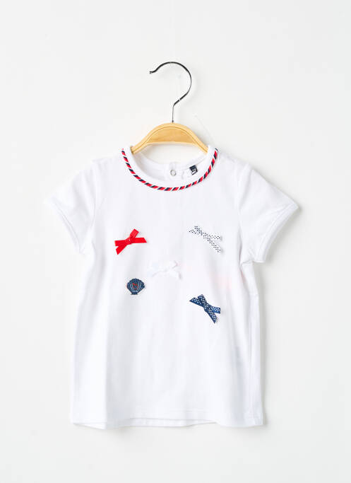 T-shirt blanc 3 POMMES pour fille