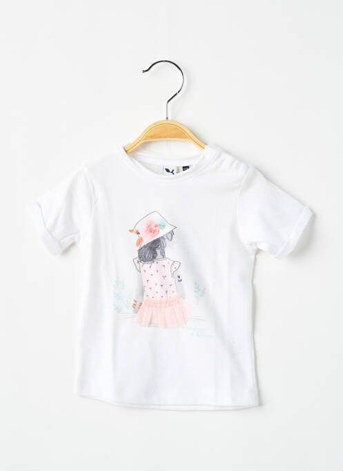 T-shirt blanc 3 POMMES pour fille