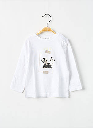 T-shirt manches longues manches longues blanc 3 POMMES garçon