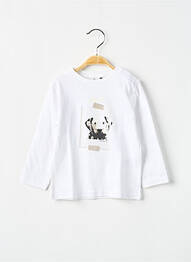 T-shirt manches longues manches longues blanc 3 POMMES garcon