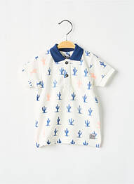 Polo stretch manches courtes beige 3 POMMES garcon