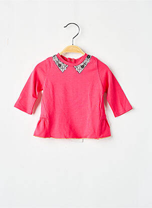 T-shirt stretch manches longues rose LITTLE MARC JACOBS fille