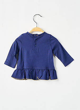 T-shirt stretch manches longues bleu LITTLE MARC JACOBS fille