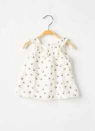 Top imprimé fantaisie sans manche beige 3 POMMES fille