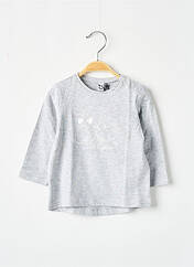 T-shirt gris 3 POMMES pour fille seconde vue