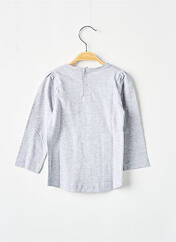 T-shirt gris 3 POMMES pour fille seconde vue