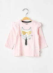 T-shirt rose KARL LAGERFELD pour fille seconde vue