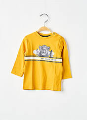 T-shirt jaune 3 POMMES pour garçon seconde vue