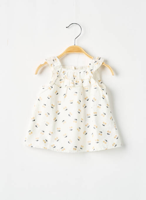 Top beige 3 POMMES pour fille