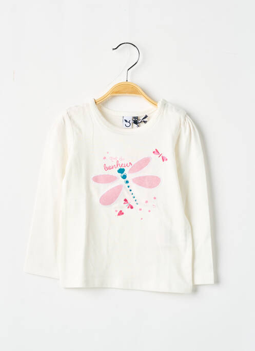 T-shirt beige 3 POMMES pour fille