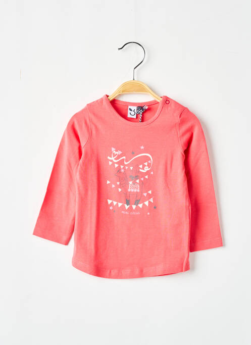 T-shirt orange 3 POMMES pour fille