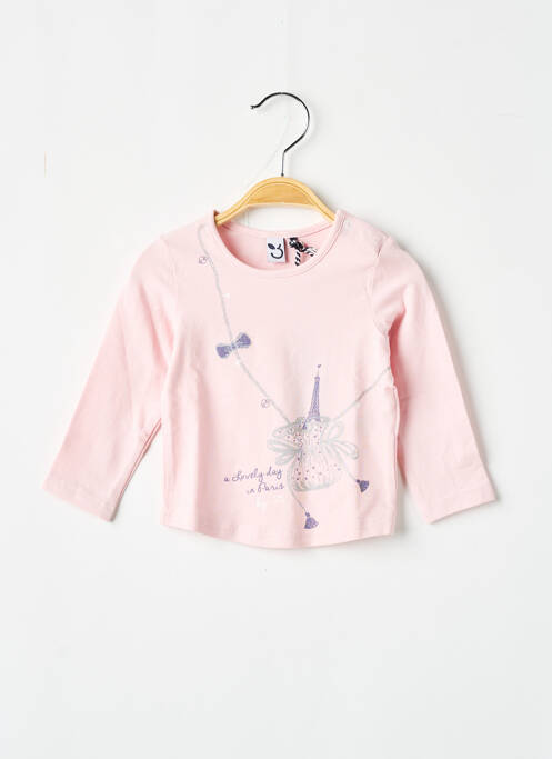 T-shirt rose 3 POMMES pour fille