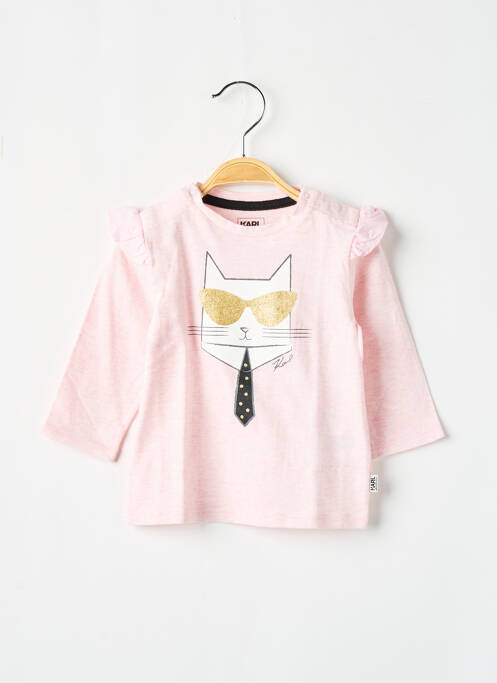 T-shirt rose KARL LAGERFELD pour fille