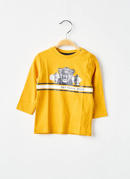 T-shirt jaune 3 POMMES pour garçon