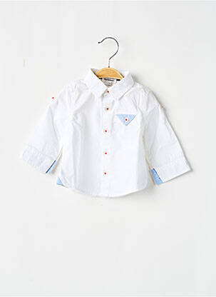 Chemise manches longues manches longues blanc 3 POMMES garcon