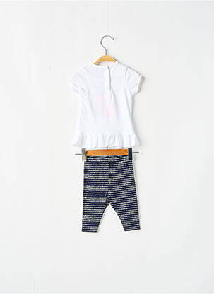 Ensemble pantalon type de haut t-shirt bleu 3 POMMES fille