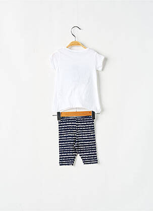 Ensemble pantalon type de haut t-shirt bleu 3 POMMES fille
