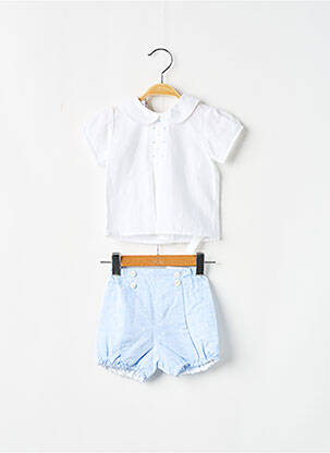 Ensemble short coupe droite bleu PAZ RODRIGUEZ fille