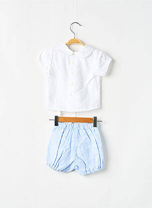 Ensemble short coupe droite bleu PAZ RODRIGUEZ fille