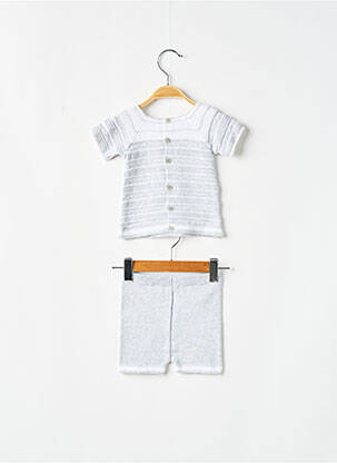 Ensemble pantalon fermeture boutonnée au dos gris PAZ RODRIGUEZ fille
