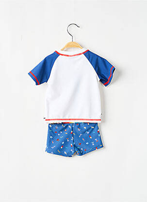 Maillot de bain 1 pièce stretch bleu 3 POMMES garçon