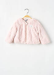 Manteau court rose 3 POMMES pour fille seconde vue