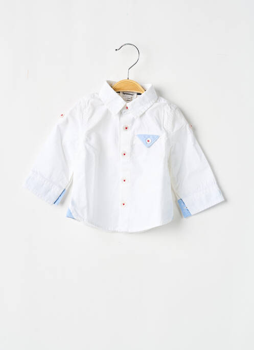 Chemise manches longues manches longues blanc 3 POMMES garcon