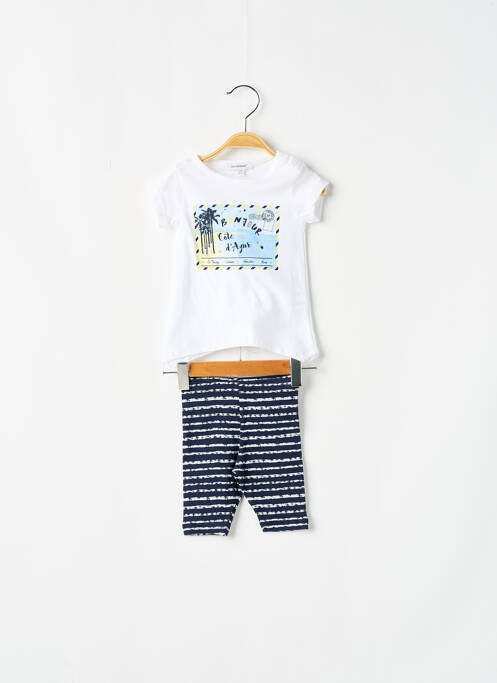 Ensemble pantalon bleu 3 POMMES pour fille