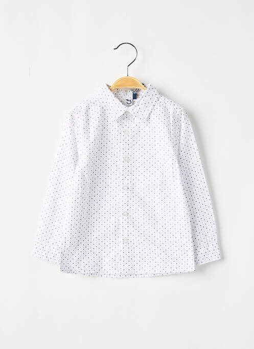 Chemise manches longues blanc 3 POMMES pour garçon