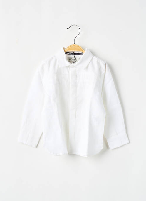 Chemise manches longues blanc JEAN BOURGET pour garçon