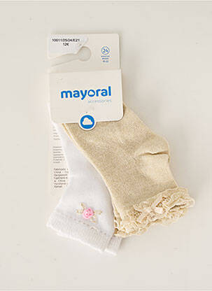 Chaussettes beige MAYORAL pour fille