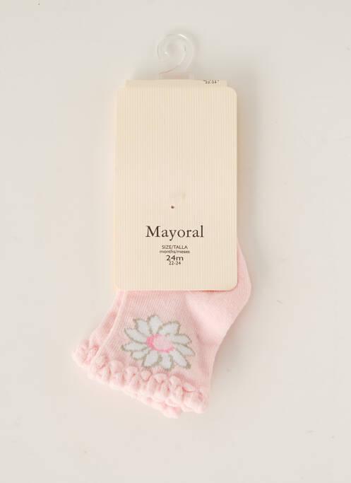 Chaussettes rose MAYORAL pour fille