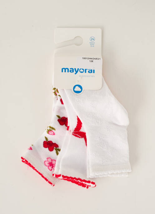 Chaussettes rouge MAYORAL pour fille