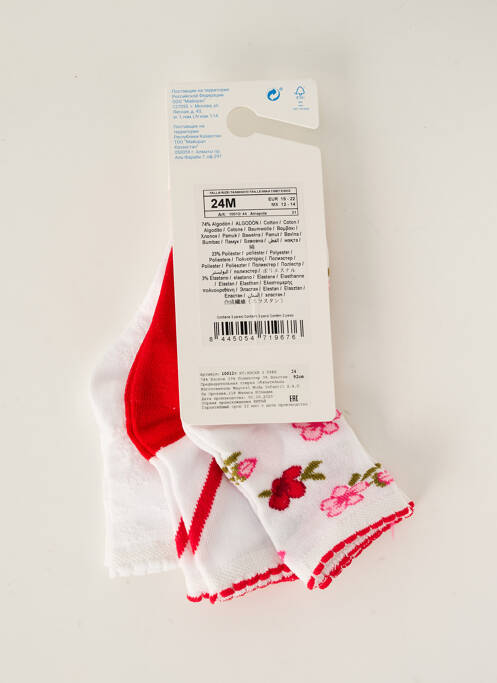 Chaussettes rouge MAYORAL pour fille