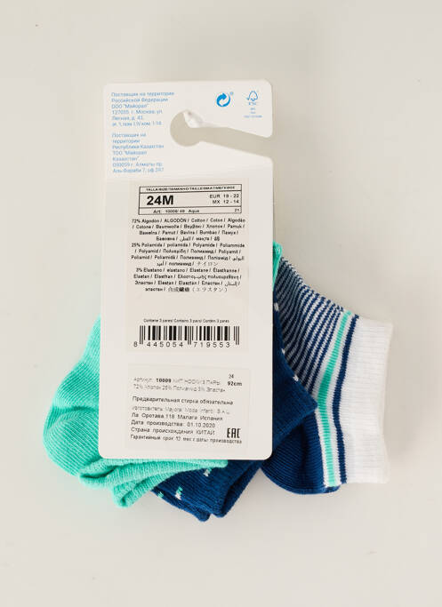 Chaussettes bleu MAYORAL pour garçon