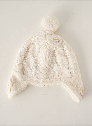 Bonnet forme chapka blanc ABSORBA fille
