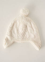 Bonnet forme chapka blanc ABSORBA fille