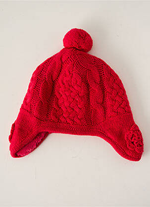 Bonnet forme chapka rouge ABSORBA fille